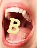 mouth full of vitamin B12