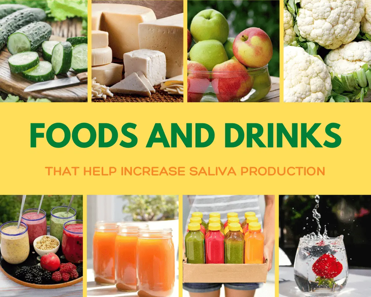 foods and drinks that help increase saliva production 