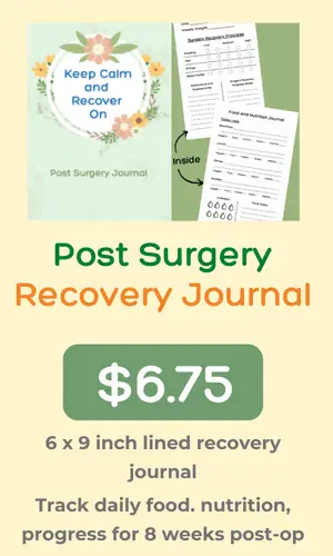 post surgery recovery journal