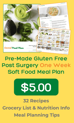 pre-made one week gluten free soft food meal plan